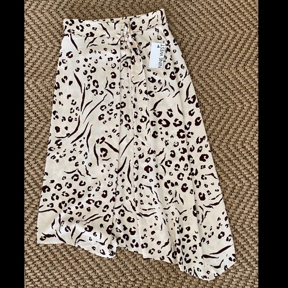 BNWT Nine West Animal Print Skirt XS